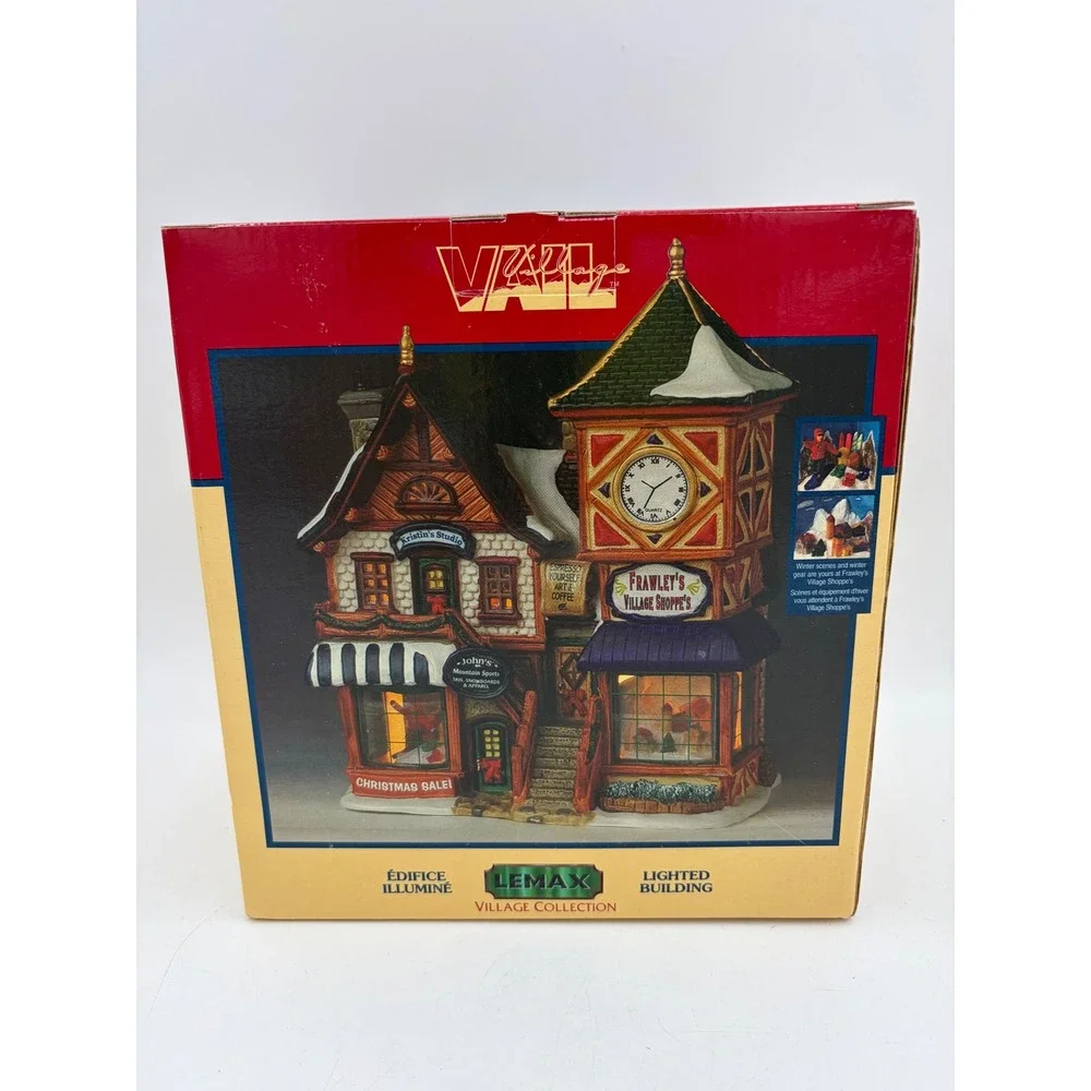 RARE Vintage Lemax Vail Village Frawley's Shoppe's 2004 Lighted 45108S Christmas